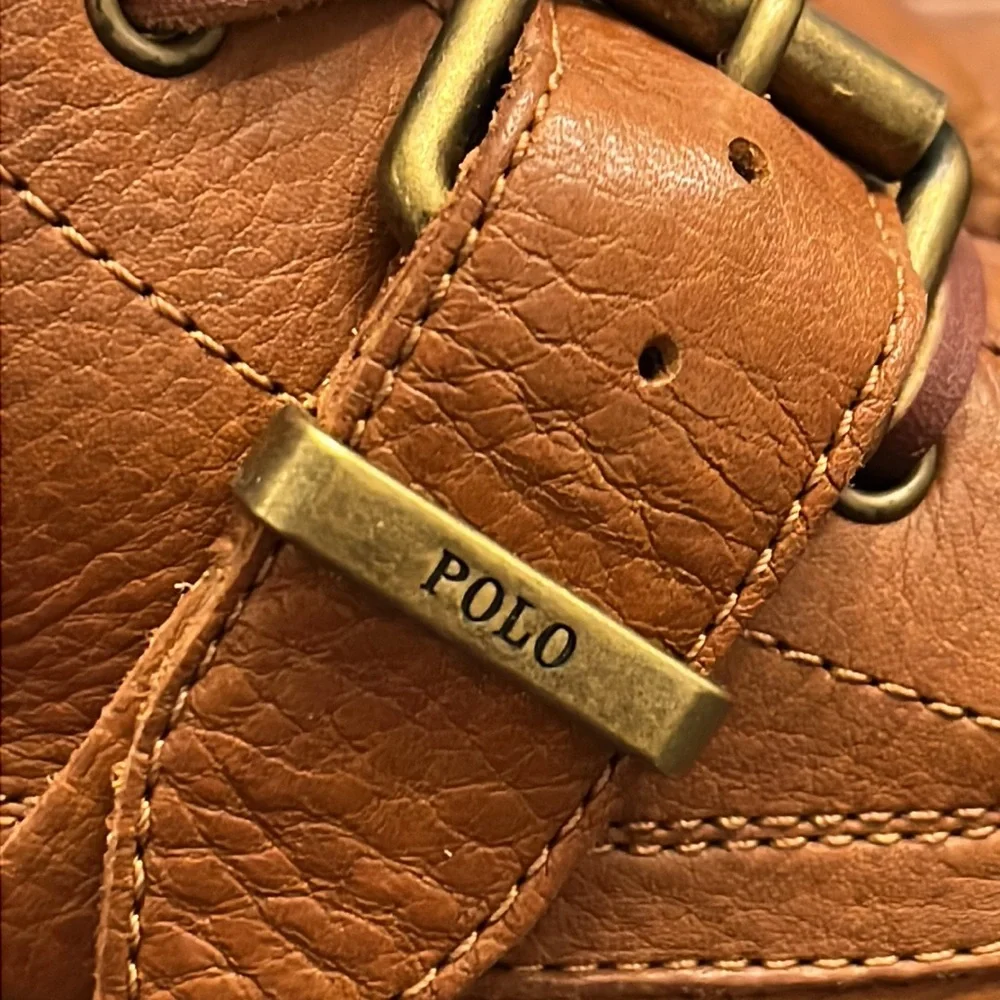 Polo Ralph Lauren Ranger Country Boots new brown tumbled leather Men’s Size 9